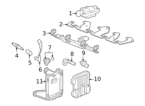 Ignition Coil for 2008 Hummer H2 #0