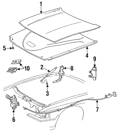 かずん Hood & Components for 1994 Mercury Grand Marquis | Eastgate