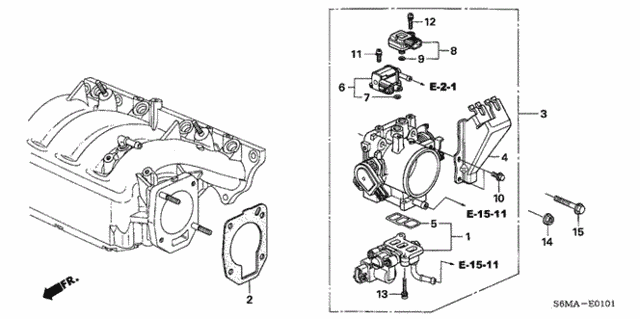 Throttle Body (Type-S) for 2006 Acura RSX #0