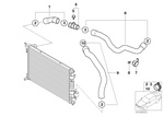 17127515500 - Radiator: Coolant Hose for Mini Image