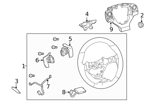 Steering Wheel & Trim for 2022 Lexus IS300 #0