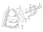 33503S03003 - Electrical: Lens &amp; Housing Gasket for Honda: Civic Image
