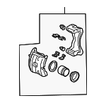 45018SHJA01 - : Caliper Assembly for Honda Image