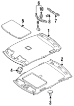 GC1M68030A27 - Body: Headliner for Mazda Image