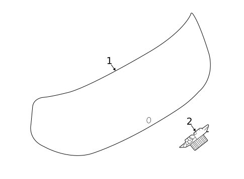 Glass - Lift Gate for 2018 Jeep Compass #0