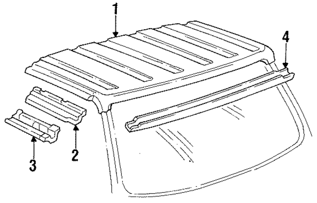 D9UZ2750202A - Body: Roof Panel for Ford Image
