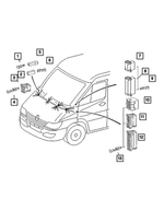 5133391AA - Electrical: Male Terminal for Dodge: Sprinter 2500, Sprinter 3500 Image