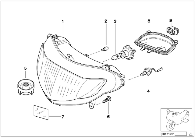 63127680472 - : Headlight for BMW-Motorrad Image