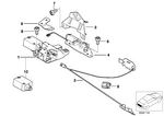 51248238466 - Bodywork: Trunk Lid Lock for BMW Image