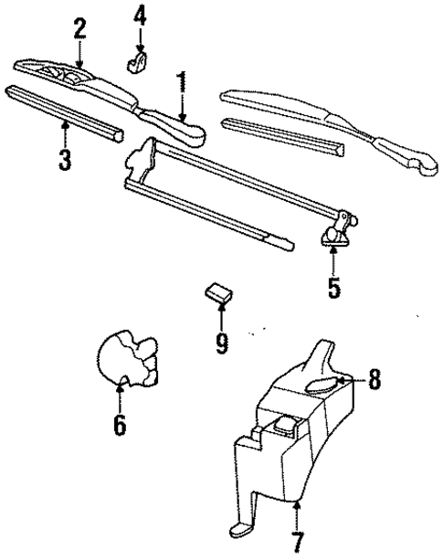 Wipers for 1995 Oldsmobile 98 #0