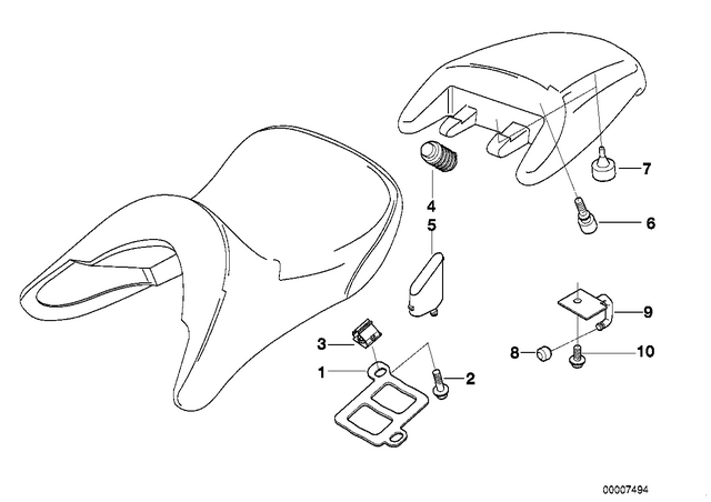 52532324339 - : Locking Bar for BMW-Motorrad Image