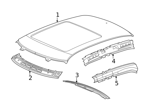 Roof & Components for 2010 Saab 9-5 #0