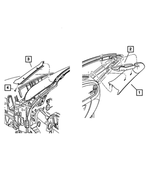 1BB41DK5AB - Interior Trim: A-pillar Molding, Left for Chrysler: PT Cruiser Image