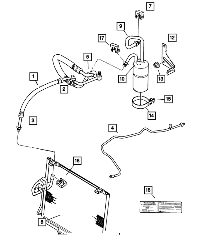5015872AB - Air Conditioning &amp; Heater: A/c Low Pressure Cut Off Switch for Mopar Image