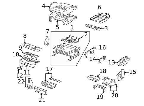 Front Seat Components for 2005 Audi A4 Quattro #7