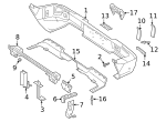 1078170111 - Body: License Bracket for Mercedes-Benz Image