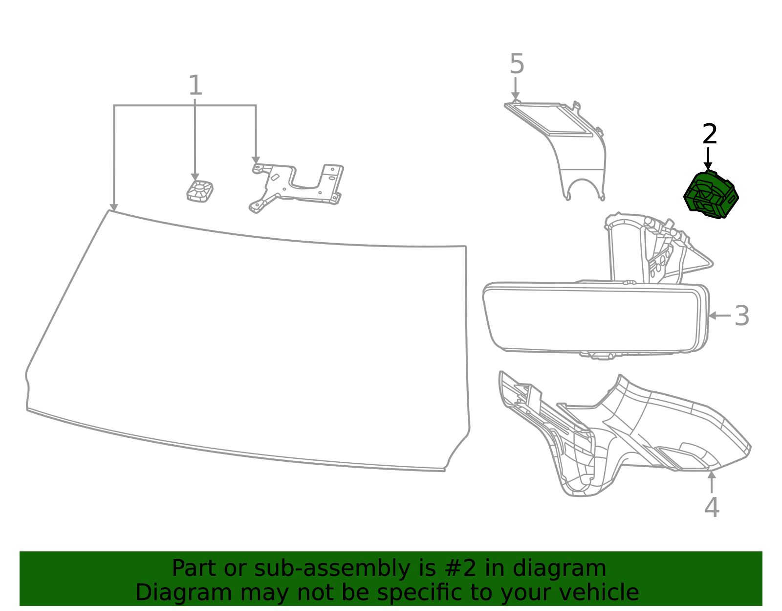 2021-2026 Mopar Rain Sensor 68384226AD | Mopar Parts Canada