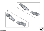 77259457352 - : Rider Footrest, Right for BMW-Motorrad Image