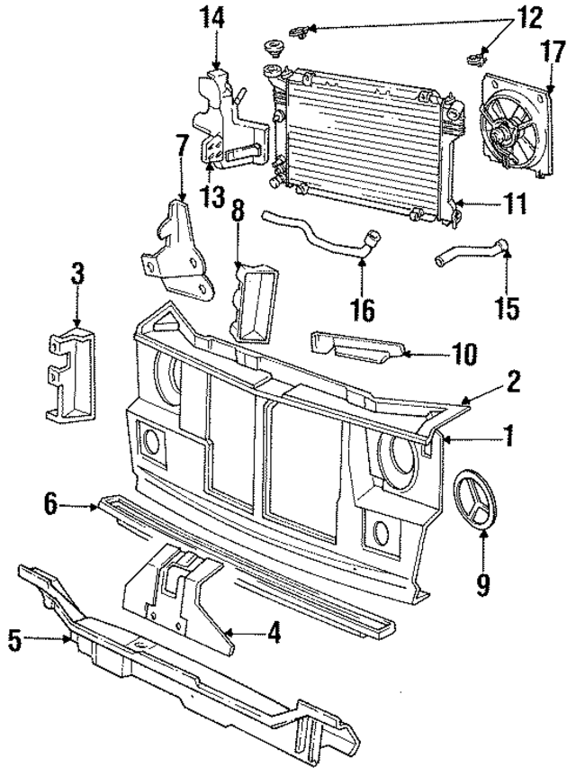 4490893 - Cooling System: Radiator Support for Mopar Image