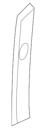 1K6833389A - Body: Front Retainer for Volkswagen: Golf, GTI, Rabbit Image