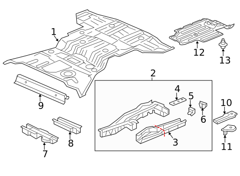 Exterior Trim - Rear Body for 2020 Acura MDX #0