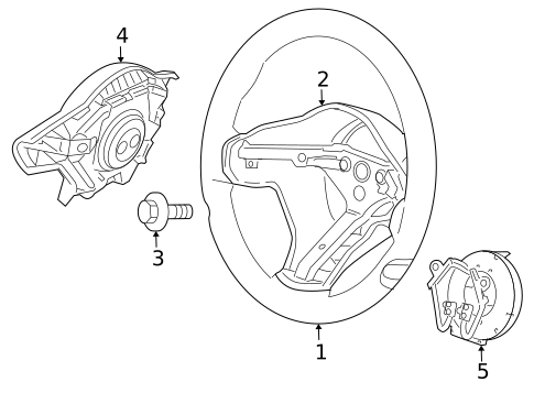 Steering Wheel & Trim for 2004 Dodge Viper #0