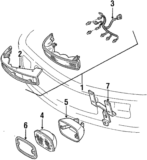 Side Marker Lamps for 1990 Buick Reatta #0