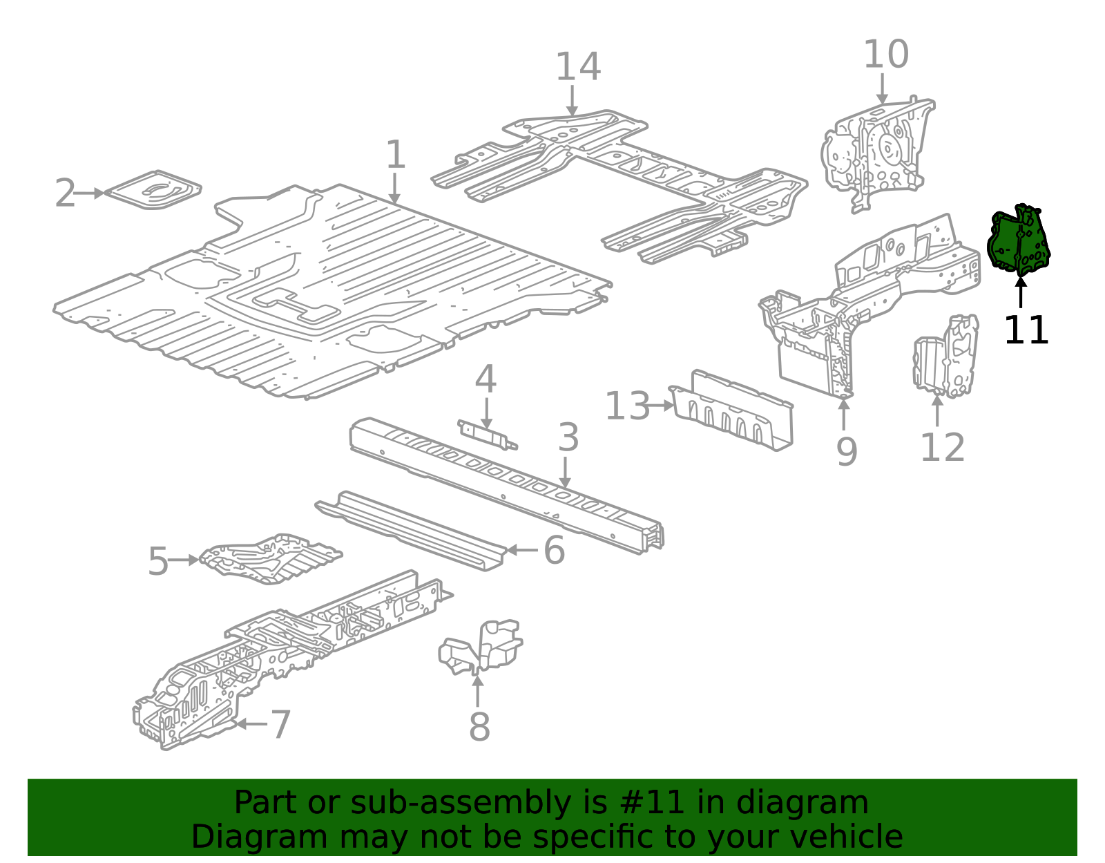 2022-2026 GMC Reinforcement 85140657 | OEM Parts Online
