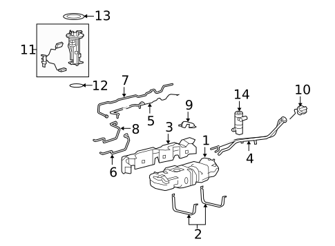 Fuel System Components for 2008 Lincoln Navigator #0