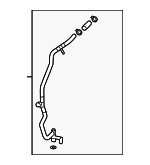 59131056AA - Emission System: Vacuum Tube for Audi: A6 Quattro, A7 Quattro, A8 Quattro, Q5, Q7 Image