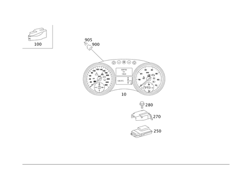 Instrument Cluster for 2003 Mercedes-Benz ML350 #0
