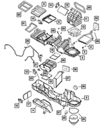 68004228AA - Air Conditioning &amp; Heater: Heater Core for Mopar Image