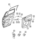 4894351AC - : Rear Door Molding, Left for Chrysler: Pacifica Image
