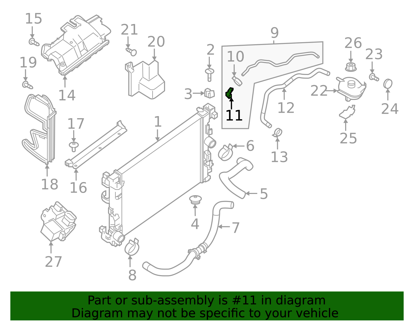2018-2025 Nissan Overflow Hose Clamp 21750-4EB0A | Parts for