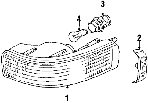 Park Lamps for 1993 Audi V8 Quattro #0