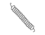 3C8827665 - Body: Tension Spring for Volkswagen Image