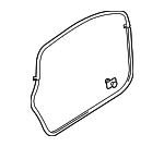 8E0837911M - Body: Door Weather-strip for Audi: A4, A4 Quattro, RS4, S4 Image