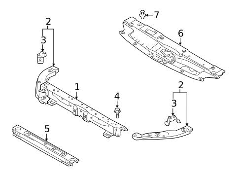 Radiator Support for 2021 Mitsubishi Outlander PHEV #0