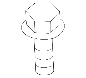 MU001009 - Belts &amp; Cooling: Upper Tie Bar Bolt for Mitsubishi: Eclipse Cross, Lancer, Mirage, Mirage G4, Outlander, Outlander PHEV, Outlander Sport Image
