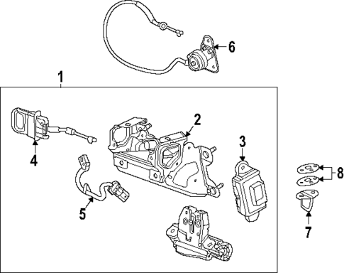 Lock & Hardware for 2025 Chevrolet Corvette #2
