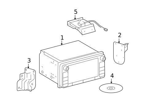 Navigation System Components for 2005 Toyota Tundra #0