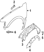 8972404600 - : Fender Liner for Isuzu Image
