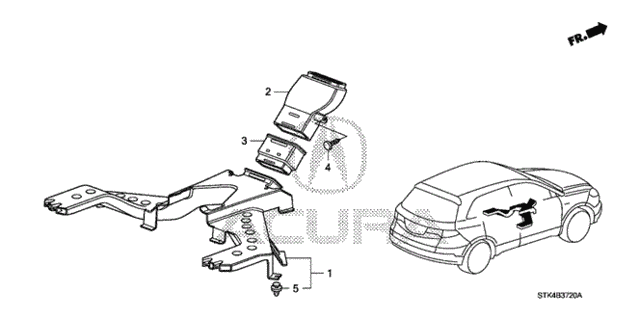 Duct for 2009 Acura RDX #0