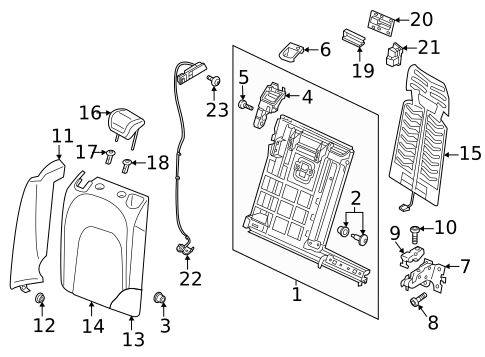 Rear Seat Components for 2022 Audi A6 allroad #0