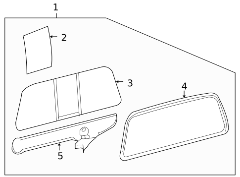 Back Glass for 2007 Ford F-350 Super Duty #0