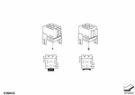 61131389113 - Vehicle Electrical System: Relay Holder, Black White for BMW: 128i, 135i, 318i, 318is, 318ti, 320i, 323Ci, 323i, 325Ci, 325e, 325i, 325is, 325ix, 325xi, 328Ci, 328d, 328dX, 328i, 328xi, 330Ci, 330i, 330xi, 335d, 335i, 335is, 335xi, 525i, 525xi, 528i, 528xi, 530i, 530xi, 535d, 535dX, 535i, 535iX, 535xi, 540i, 540iP, 545i, 550i, 550iX, 645Ci, 650i, 735i, 735iL, 740i, 740iL, 740iLP, 740LdX, 740Li, 740LiX, 745i, 745Li, 750i, 750iL, 750iLP, 750iX, 750Li, 750LiX, 760i, 760Li, 840Ci, 840i, 850Ci, 850CSi, BMW ALPINA B7, BMW ALPINA B7L, BMW ALPINA B7LX, BMW ALPINA B7X, Hybrid 7, Hybrid 7L, i8, M Coupé, M3, M3 3.2, M5, M5 3.6, M6, X1 28i, X1 28iX, X1 35iX, X3 2.5i, X3 28dX, X3 3.0i, X3 3.0si, X5 3.0i, X5 35dX, X5 35i, X5 35iX, X5 4.4i, X5 4.6is, X5 4.8is, X5 40eX, X5 50iX, X5 M, X6 35i, X6 35iX, X6 50iX, X6 M, Z3 1.9, Z3 2.5, Z3 2.5i, Z3 2.8, Z3 3.0i, Z3 M3.2, Z4 28i, Z4 30i, Z4 35i, Z4 35is Image image