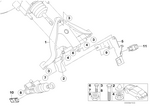 35111511659 - Pedals: Supporting Bracket, Foot Controls for Mini Image