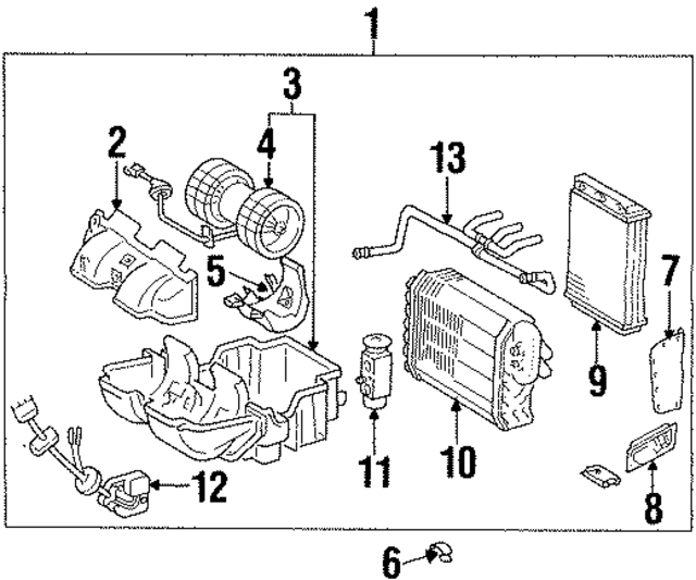 8310438 - HVAC: Upper Cover for Mercedes-Benz Image