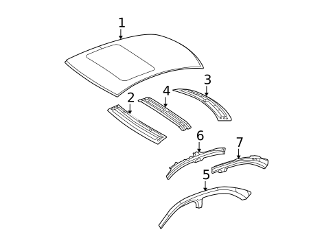 Roof & Components for 2010 Mercedes-Benz C63 AMG #0