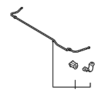 555104D000SJ - Suspension: Stabilizer Bar for Kia: Sedona Image
